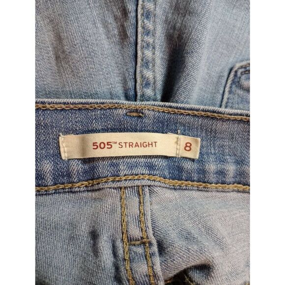 Levi's Jeans Ladies 8 505 Straight Light Wash‎ - Picture 5 of 8